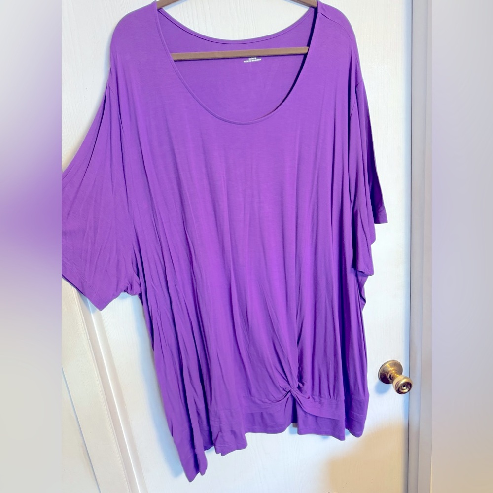 Plus size.  Short sleeve top.